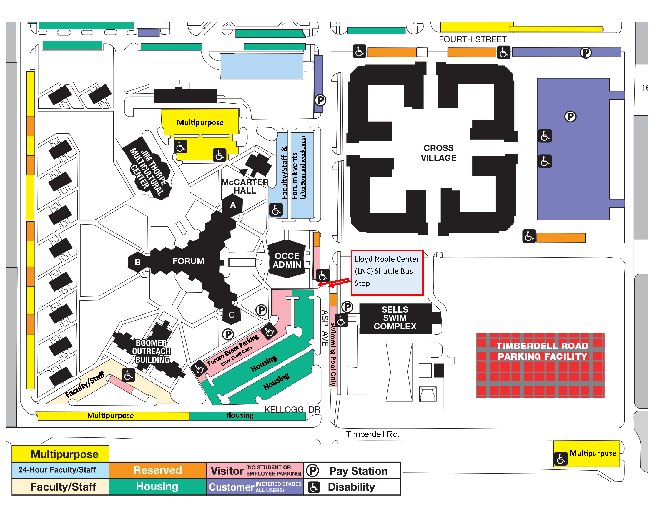CCE Forum shuttle map